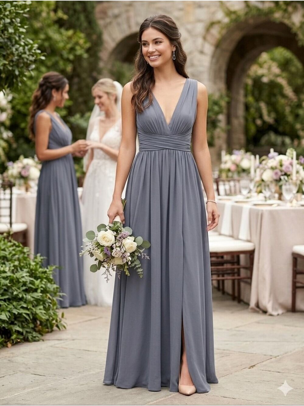 NEW Lulu's Heavenly Hues Maxi Dress in Periwinkle Size XL Bridesmaid